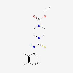 molecular formula C16H23N3O2S B5720784 ethyl 4-{[(2,3-dimethylphenyl)amino]carbonothioyl}-1-piperazinecarboxylate 