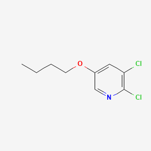 molecular formula C9H11Cl2NO B572079 5-Butoxy-2,3-dichloropyridine CAS No. 1345472-06-1