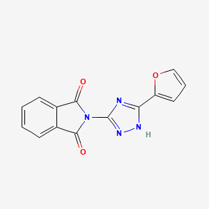 molecular formula C14H8N4O3 B5720831 2-[3-(2-furyl)-1H-1,2,4-triazol-5-yl]-1H-isoindole-1,3(2H)-dione 