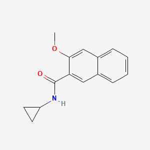 molecular formula C15H15NO2 B5720846 N-cyclopropyl-3-methoxy-2-naphthamide 
