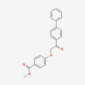 molecular formula C22H18O4 B5720863 methyl 4-[2-(4-biphenylyl)-2-oxoethoxy]benzoate 