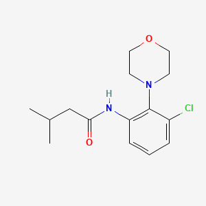 molecular formula C15H21ClN2O2 B5720881 N-[3-chloro-2-(4-morpholinyl)phenyl]-3-methylbutanamide 