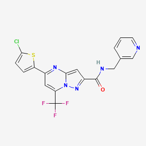 molecular formula C18H11ClF3N5OS B5720888 5-(5-chloro-2-thienyl)-N-(3-pyridinylmethyl)-7-(trifluoromethyl)pyrazolo[1,5-a]pyrimidine-2-carboxamide 