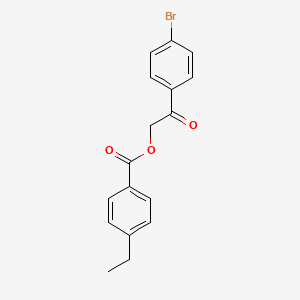 2-(4-bromophenyl)-2-oxoethyl 4-ethylbenzoate