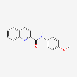 molecular formula C17H14N2O2 B5720943 N-(4-methoxyphenyl)-2-quinolinecarboxamide CAS No. 22765-52-2