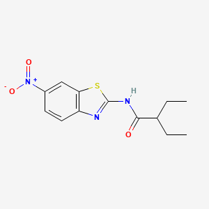 2-ethyl-N-(6-nitro-1,3-benzothiazol-2-yl)butanamide