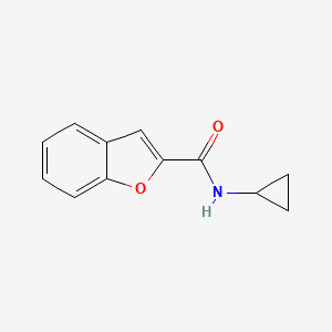molecular formula C12H11NO2 B5720961 N-cyclopropyl-1-benzofuran-2-carboxamide 