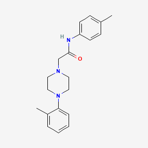 molecular formula C20H25N3O B5720967 N-(4-methylphenyl)-2-[4-(2-methylphenyl)-1-piperazinyl]acetamide 