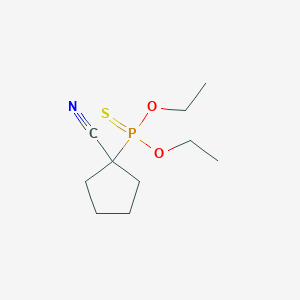molecular formula C10H18NO2PS B5720969 O,O-diethyl (1-cyanocyclopentyl)phosphonothioate 