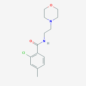 molecular formula C14H19ClN2O2 B5720970 2-chloro-4-methyl-N-[2-(4-morpholinyl)ethyl]benzamide 