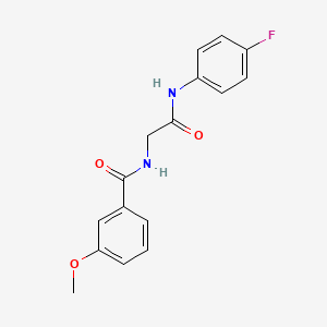 molecular formula C16H15FN2O3 B5720993 N-{2-[(4-fluorophenyl)amino]-2-oxoethyl}-3-methoxybenzamide 