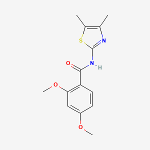 molecular formula C14H16N2O3S B5721019 N-(4,5-dimethyl-1,3-thiazol-2-yl)-2,4-dimethoxybenzamide CAS No. 353478-26-9