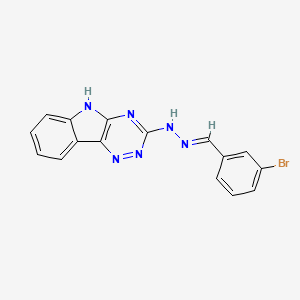 molecular formula C16H11BrN6 B5721065 3-bromobenzaldehyde 5H-[1,2,4]triazino[5,6-b]indol-3-ylhydrazone 