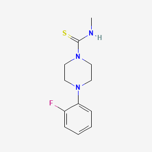 molecular formula C12H16FN3S B5721077 4-(2-fluorophenyl)-N-methyl-1-piperazinecarbothioamide 