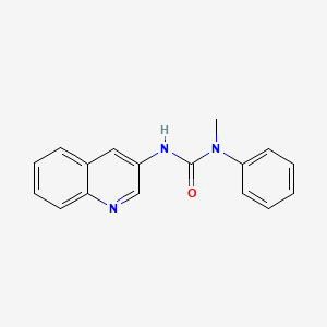 molecular formula C17H15N3O B5721112 N-methyl-N-phenyl-N'-3-quinolinylurea 