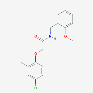molecular formula C17H18ClNO3 B5721130 2-(4-chloro-2-methylphenoxy)-N-(2-methoxybenzyl)acetamide 