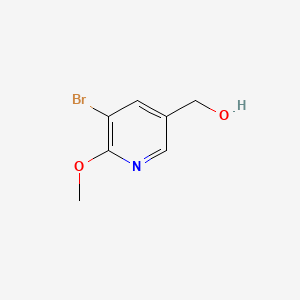 molecular formula C7H8BrNO2 B572116 (5-溴-6-甲氧基吡啶-3-基)甲醇 CAS No. 1219936-55-6