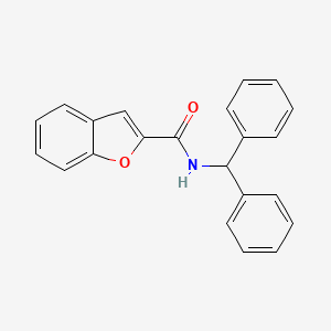 molecular formula C22H17NO2 B5721163 N-(diphenylmethyl)-1-benzofuran-2-carboxamide 