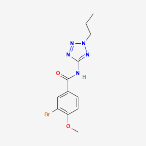 molecular formula C12H14BrN5O2 B5721179 3-bromo-4-methoxy-N-(2-propyl-2H-tetrazol-5-yl)benzamide 