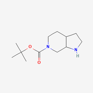 molecular formula C12H22N2O2 B572118 叔丁基六氢-1H-吡咯并[2,3-c]吡啶-6(2H)-羧酸酯 CAS No. 1286755-20-1