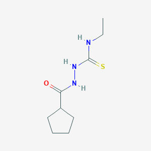 molecular formula C9H17N3OS B5721186 2-(cyclopentylcarbonyl)-N-ethylhydrazinecarbothioamide 