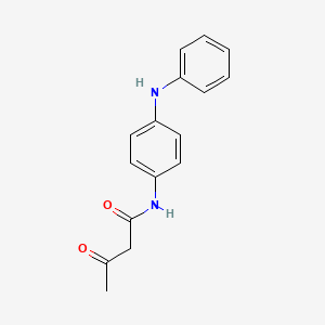 N-(4-anilinophenyl)-3-oxobutanamide