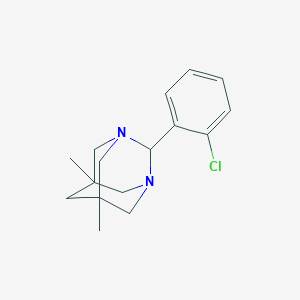 molecular formula C16H21ClN2 B5721211 2-(2-chlorophenyl)-5,7-dimethyl-1,3-diazatricyclo[3.3.1.1~3,7~]decane 