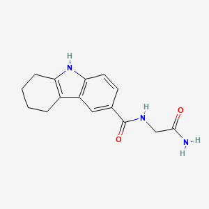 molecular formula C15H17N3O2 B5721227 N-(2-amino-2-oxoethyl)-2,3,4,9-tetrahydro-1H-carbazole-6-carboxamide 