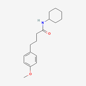 molecular formula C17H25NO2 B5721234 N-cyclohexyl-4-(4-methoxyphenyl)butanamide 