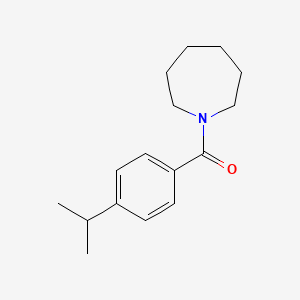 molecular formula C16H23NO B5721277 1-(4-isopropylbenzoyl)azepane 