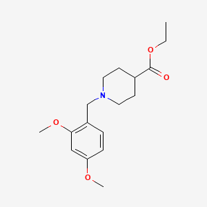molecular formula C17H25NO4 B5721284 ethyl 1-(2,4-dimethoxybenzyl)-4-piperidinecarboxylate 