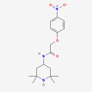 2-(4-nitrophenoxy)-N-(2,2,6,6-tetramethyl-4-piperidinyl)acetamide