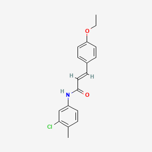 N-(3-chloro-4-methylphenyl)-3-(4-ethoxyphenyl)acrylamide