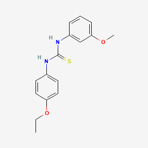 molecular formula C16H18N2O2S B5721319 N-(4-ethoxyphenyl)-N'-(3-methoxyphenyl)thiourea 