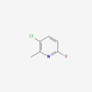 molecular formula C6H5ClFN B572134 3-氯-6-氟-2-甲基吡啶 CAS No. 1214342-64-9