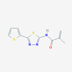 2-methyl-N-[5-(2-thienyl)-1,3,4-thiadiazol-2-yl]acrylamide