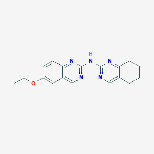 molecular formula C20H23N5O B5721425 6-ethoxy-4-methyl-N-(4-methyl-5,6,7,8-tetrahydro-2-quinazolinyl)-2-quinazolinamine 