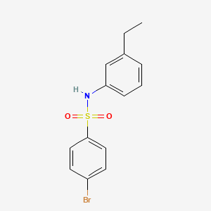 molecular formula C14H14BrNO2S B5721429 4-bromo-N-(3-ethylphenyl)benzenesulfonamide 