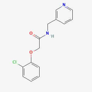molecular formula C14H13ClN2O2 B5721441 2-(2-chlorophenoxy)-N-(3-pyridinylmethyl)acetamide 