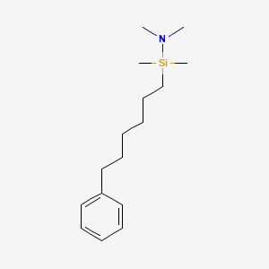 molecular formula C16H29NSi B572145 6-苯基己基二甲基(二甲基氨基)硅烷 CAS No. 1223044-18-5