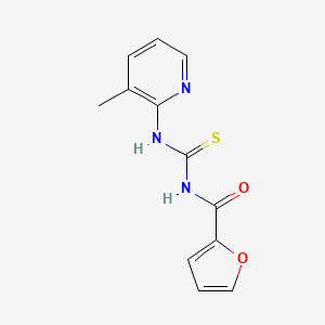 molecular formula C12H11N3O2S B5721458 N-{[(3-methyl-2-pyridinyl)amino]carbonothioyl}-2-furamide 