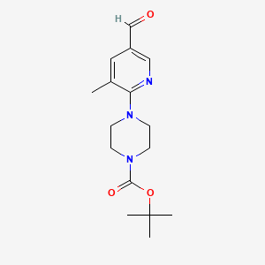 Tert-butyl 4-(5-formyl-3-methylpyridin-2-yl)piperazine-1-carboxylate