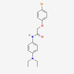 molecular formula C18H21BrN2O2 B5721508 2-(4-bromophenoxy)-N-[4-(diethylamino)phenyl]acetamide 