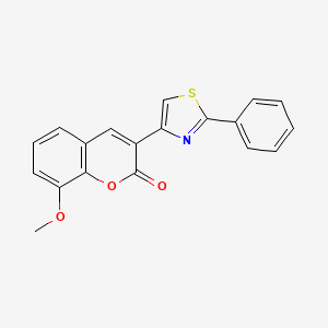 molecular formula C19H13NO3S B5721519 8-methoxy-3-(2-phenyl-1,3-thiazol-4-yl)-2H-chromen-2-one 