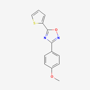 molecular formula C13H10N2O2S B5721531 3-(4-methoxyphenyl)-5-(2-thienyl)-1,2,4-oxadiazole 