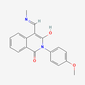 molecular formula C18H16N2O3 B5721542 2-(4-methoxyphenyl)-4-[(methylamino)methylene]-1,3(2H,4H)-isoquinolinedione 