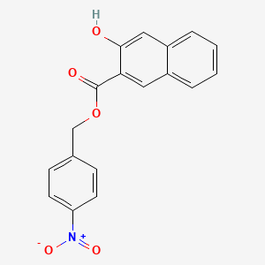 molecular formula C18H13NO5 B5721548 4-nitrobenzyl 3-hydroxy-2-naphthoate 