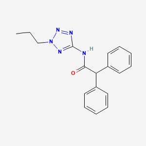 molecular formula C18H19N5O B5721560 2,2-diphenyl-N-(2-propyl-2H-tetrazol-5-yl)acetamide 