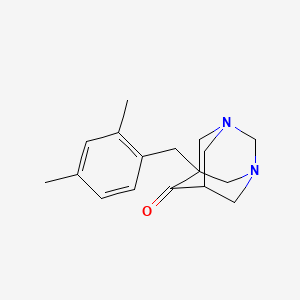 molecular formula C17H22N2O B5721562 5-(2,4-dimethylbenzyl)-1,3-diazatricyclo[3.3.1.1~3,7~]decan-6-one 
