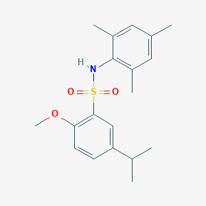 molecular formula C19H25NO3S B5721592 5-isopropyl-N-mesityl-2-methoxybenzenesulfonamide 
